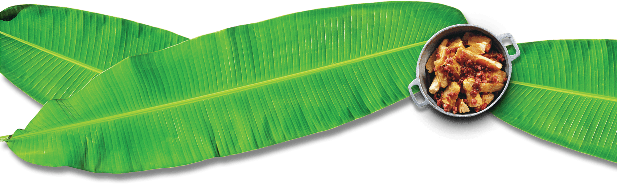 Full Banana Leaf Png Hd , Png Download - Dish Clipart (2001x598), Png Download