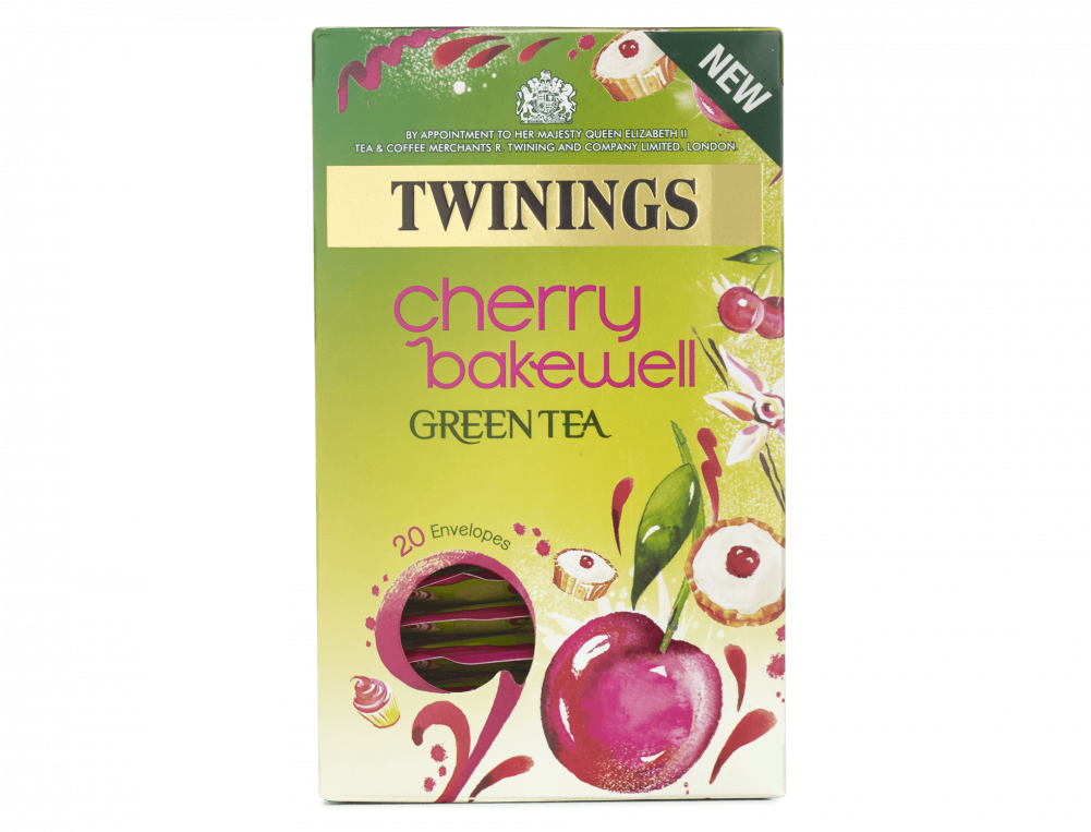 Twinings Cherry Bakewell Green Tea Clipart (1000x1000), Png Download
