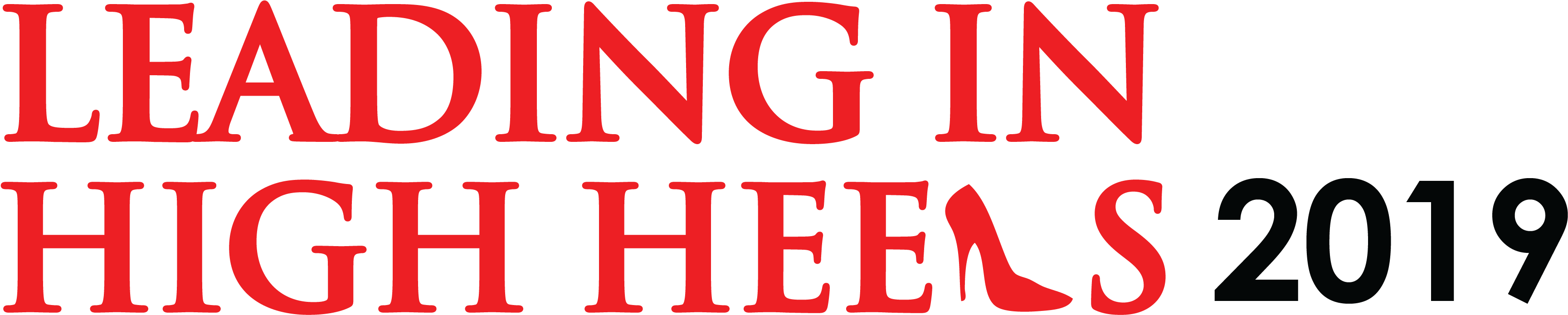 Leading In High Heels - Carmine Clipart (4067x1606), Png Download