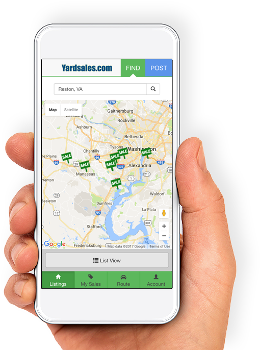 Search For Yard Sales On Your Phone - Mobile App Clipart (526x709), Png Download