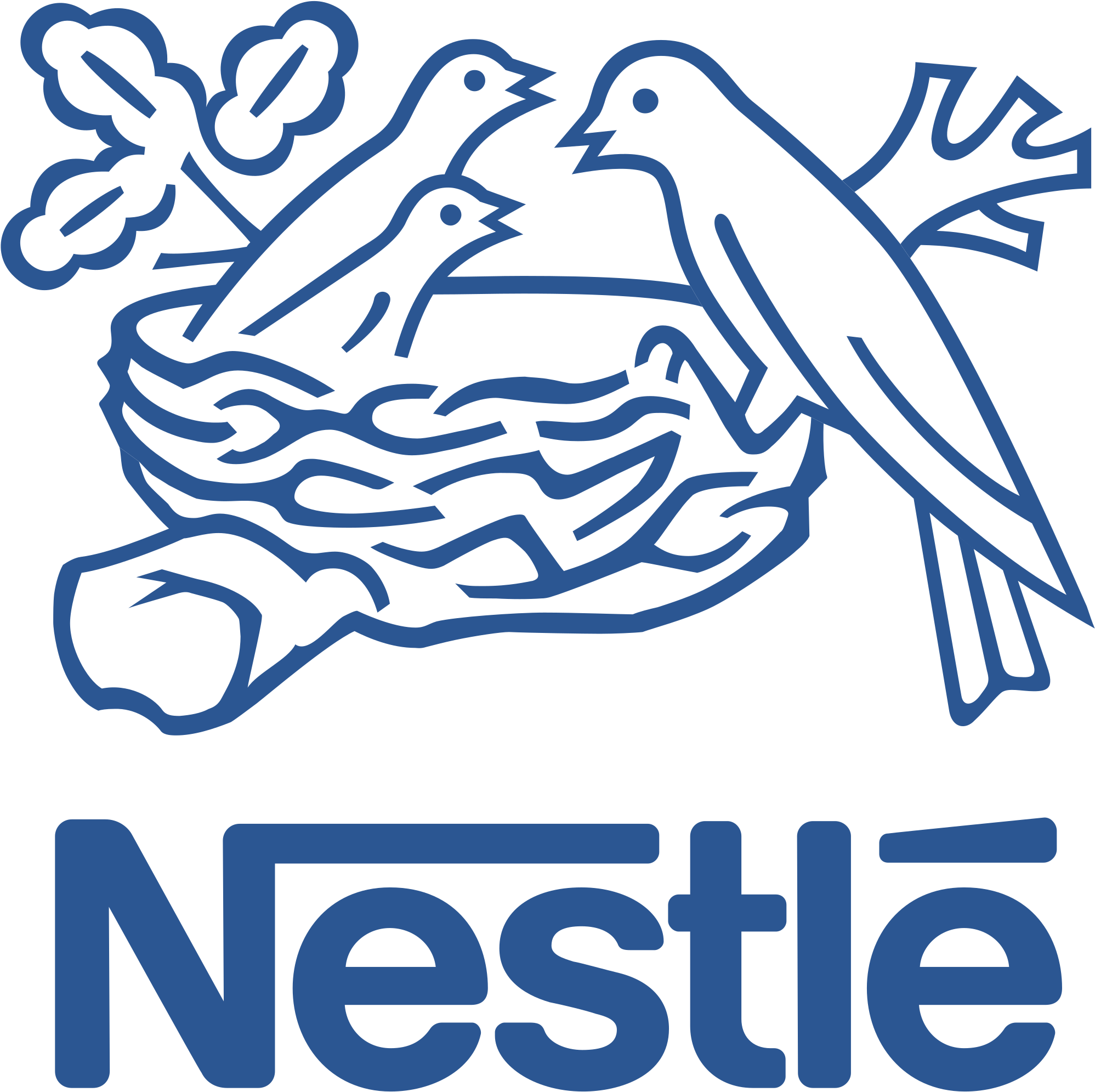 Nestle Logo Png Transparent - Nestle Logo Clipart (2400x2400), Png Download