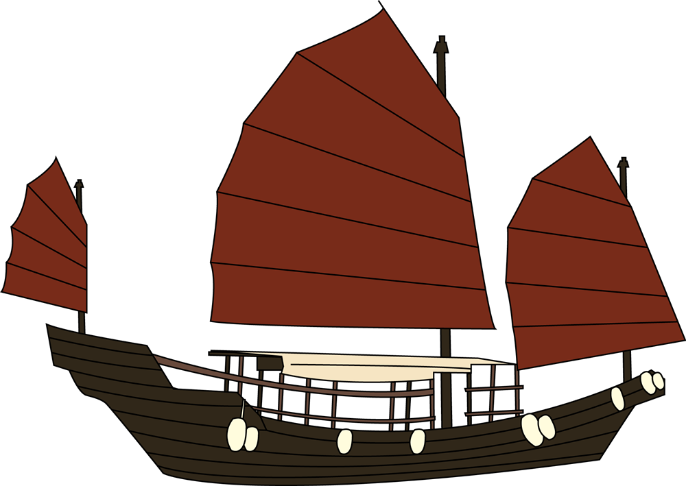 Row Boat Clipart Yacht - Hong Kong Boat Clipart - Png Download (1000x709), Png Download