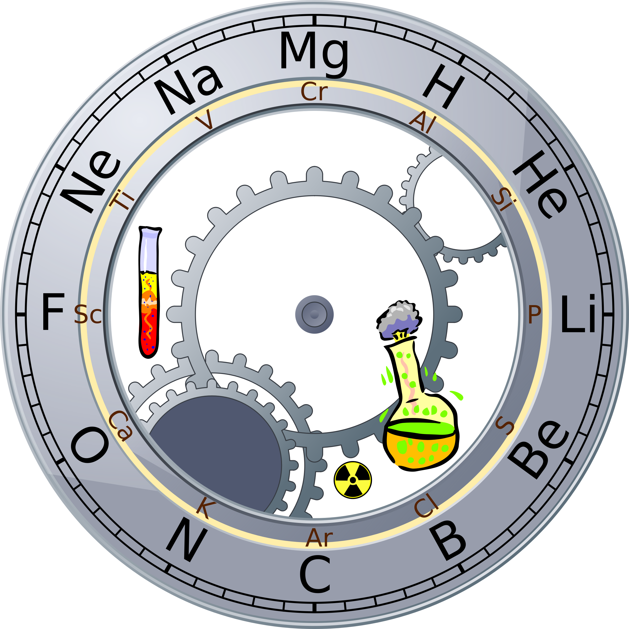 This Free Icons Png Design Of Periodic Table Roman Clipart (2400x2400), Png Download