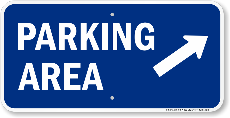 Parking Lot Area Signs - Sign Clipart (800x412), Png Download
