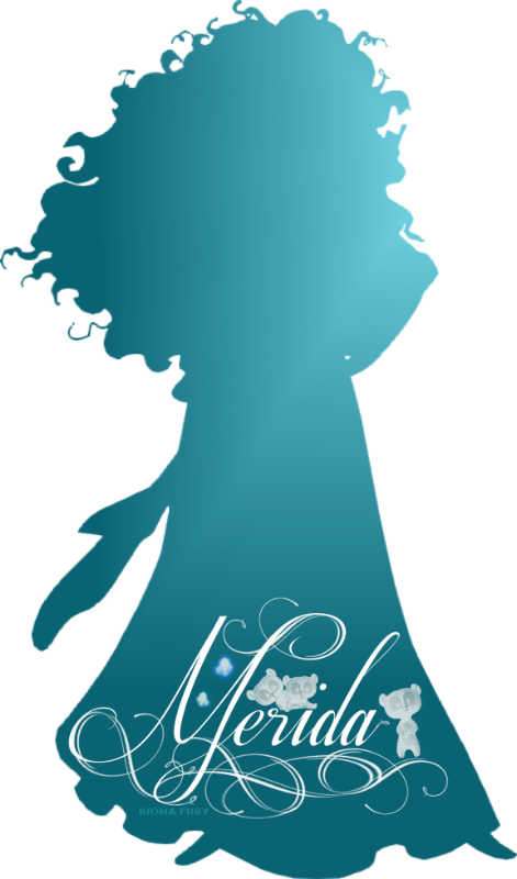 Disney Princess Images Merida Silhouette Wallpaper - Disney Princess Merida Silhouette Clipart (471x800), Png Download