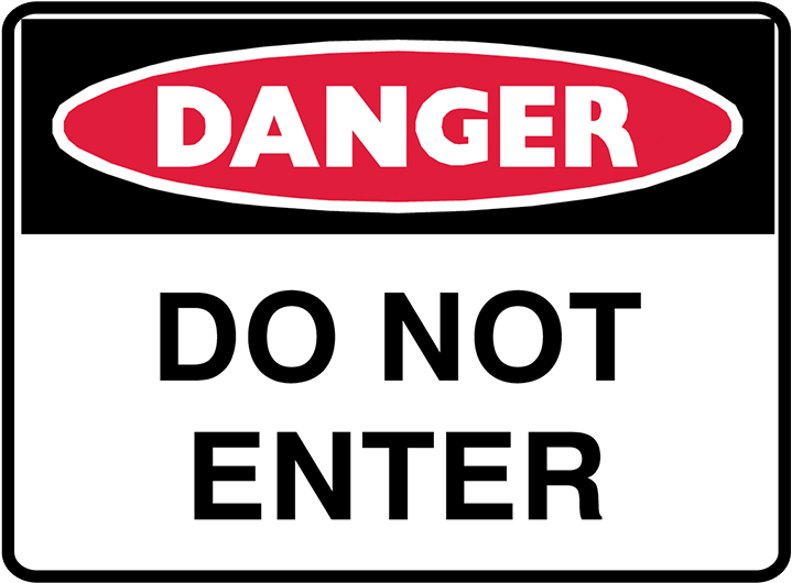 Brady Danger Sign Range - Safety Signs In Workplace Clipart (800x800), Png Download