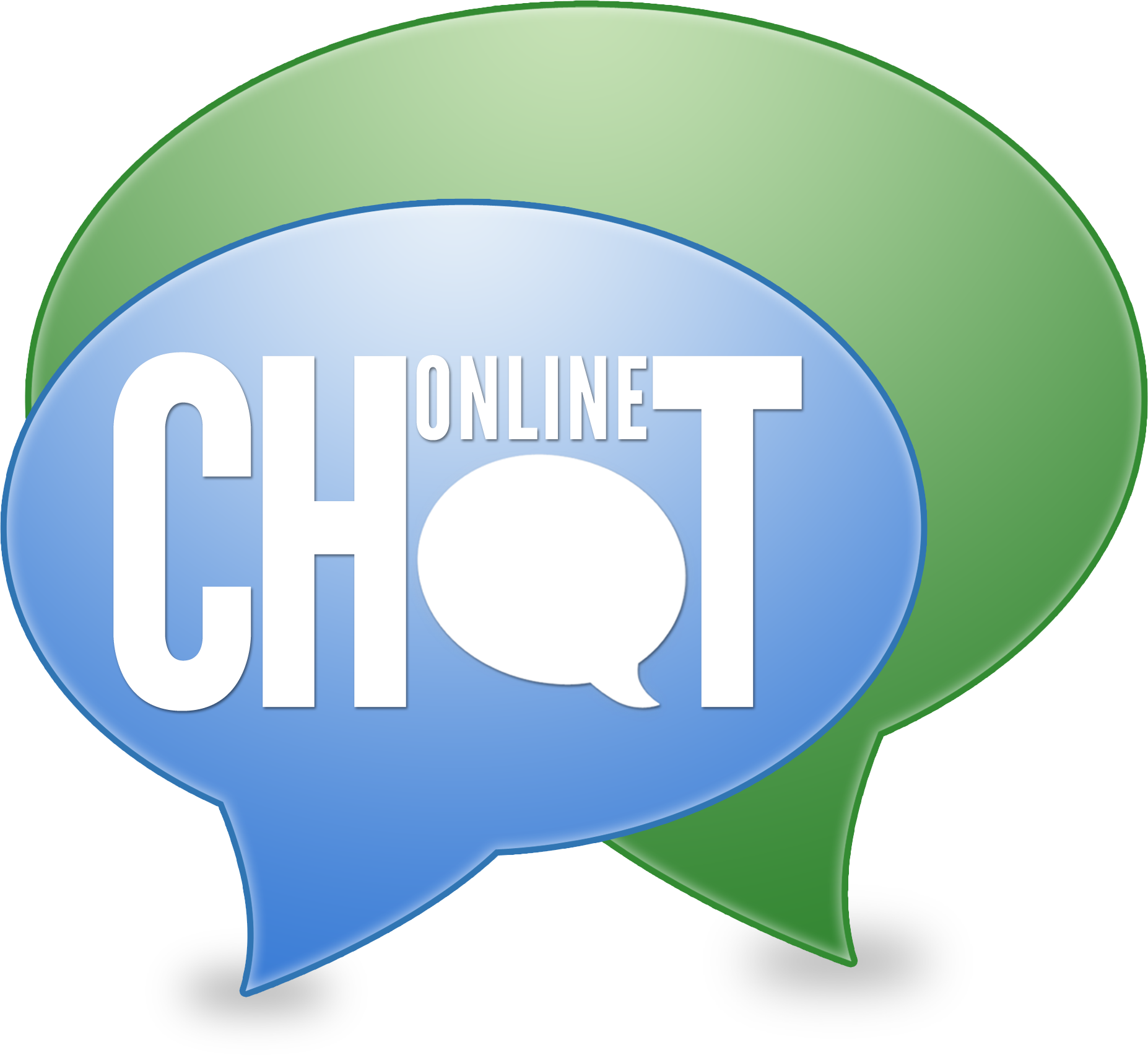 On Line Chat - Chat Only Clipart (1854x1703), Png Download