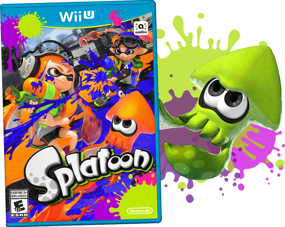 Splatoon Package - Splatoon Nintendo Wii U Clipart (912x727), Png Download