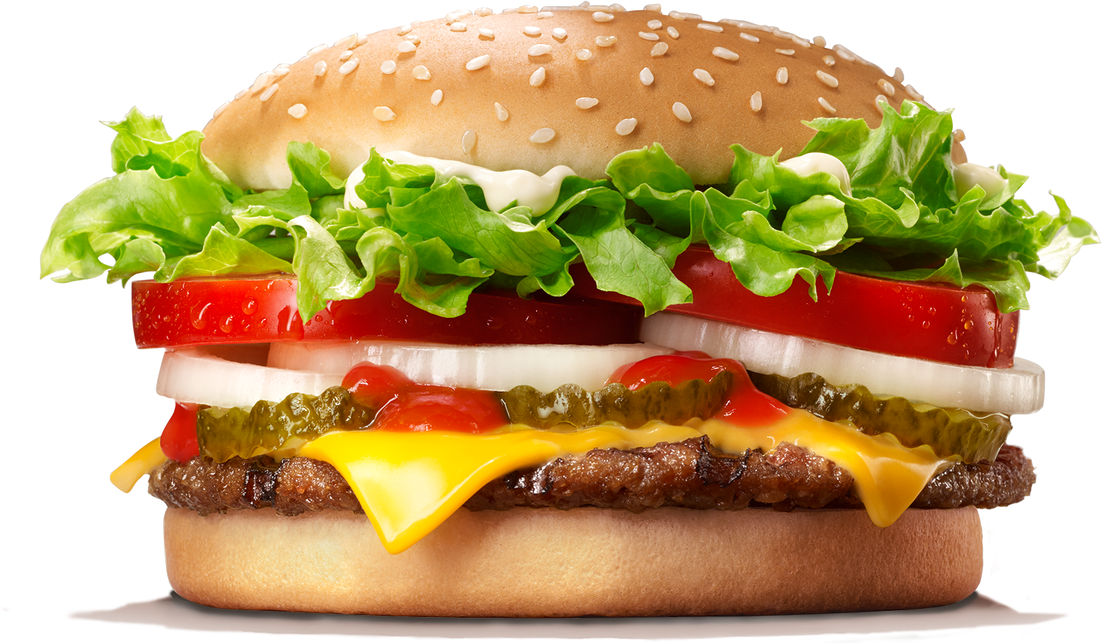 1 Pri Whopper Cheesburger King - Hamburguer Burguer King Png Clipart (1812x1360), Png Download