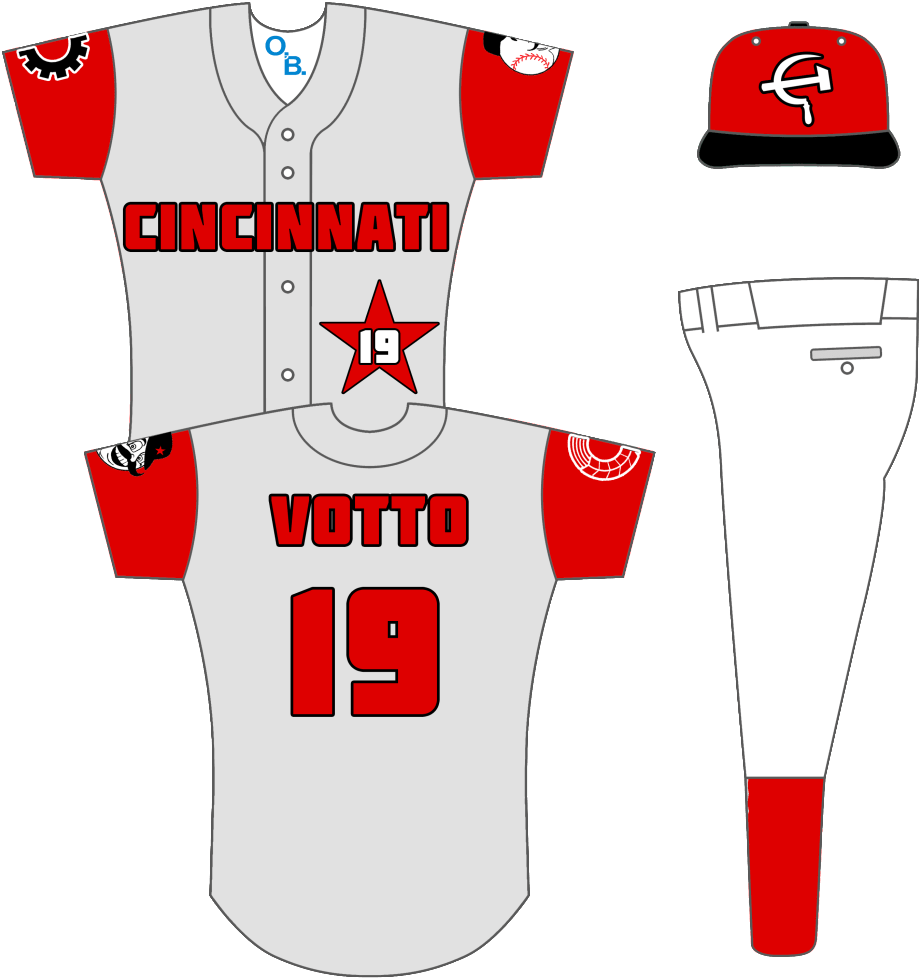 Cincinnati Reds Imagining - Cincinnati Reds Communist Clipart (1024x1024), Png Download