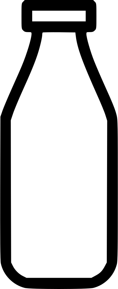 Milk Bottle Png Clipart (400x980), Png Download