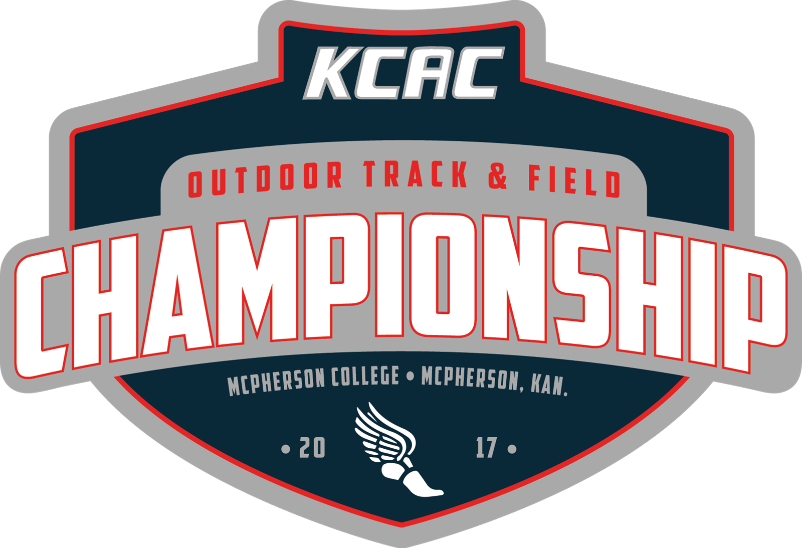 2017 Kcac Outdoor Track & Field Championships - Emblem Clipart (1600x1093), Png Download