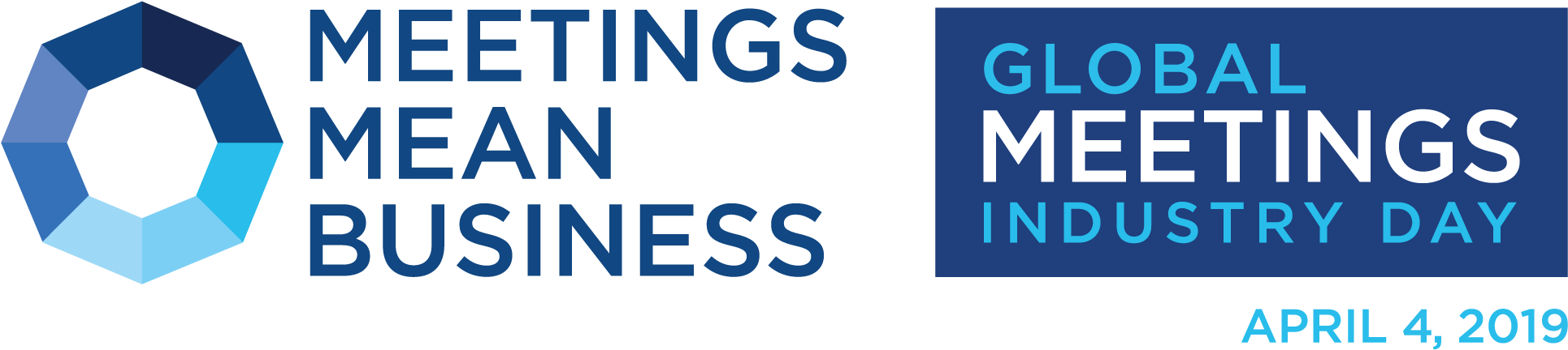 Logo - Global Meetings Industry Day 2018 Clipart (1973x460), Png Download