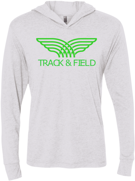 Track And Field Unisex Long Sleeve Hooded Tee - T-shirt Clipart (600x600), Png Download