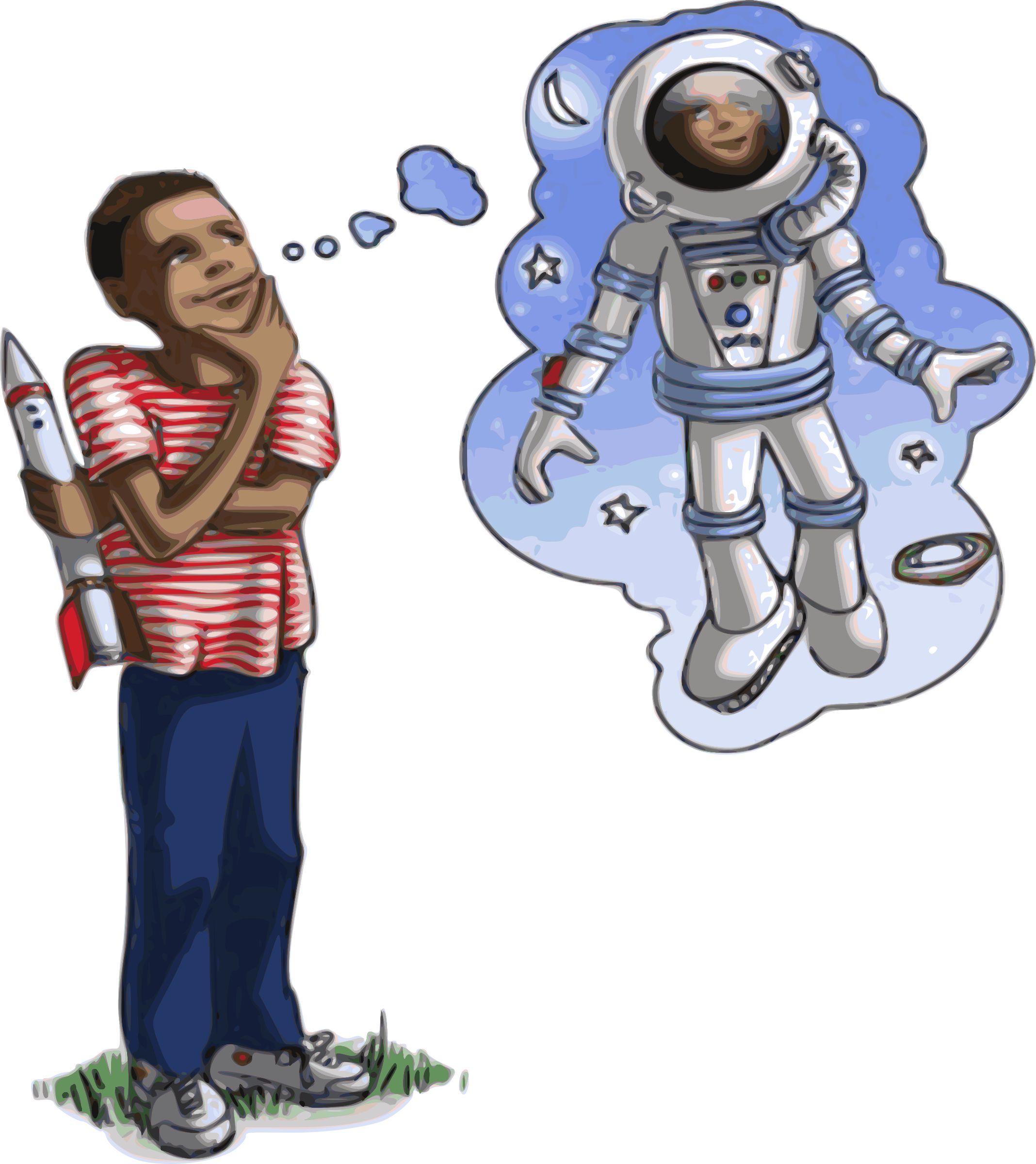 This Free Icons Png Design Of Astronaut Dreams Clipart (2136x2400), Png Download