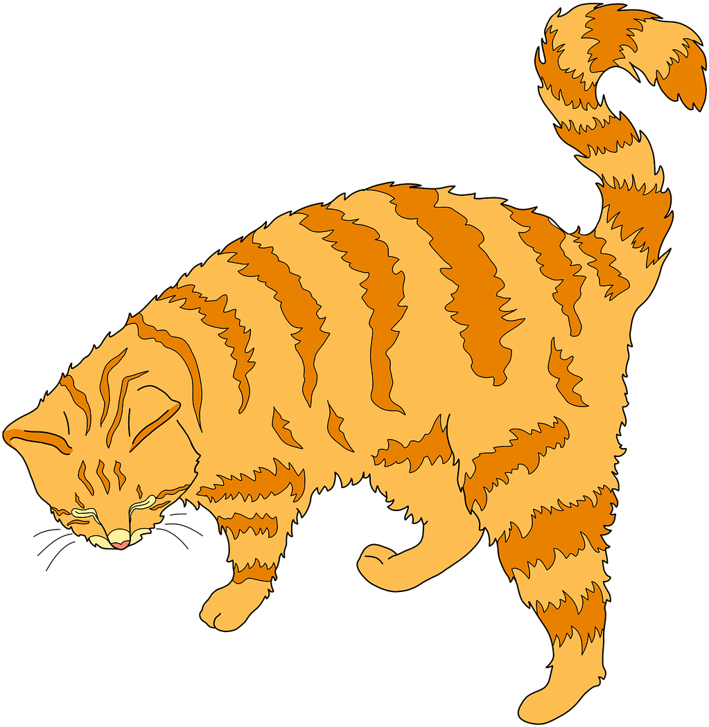 Cat Ginger Cat Cute Cat - Ginger Cat Clipart - Png Download (1280x1280), Png Download