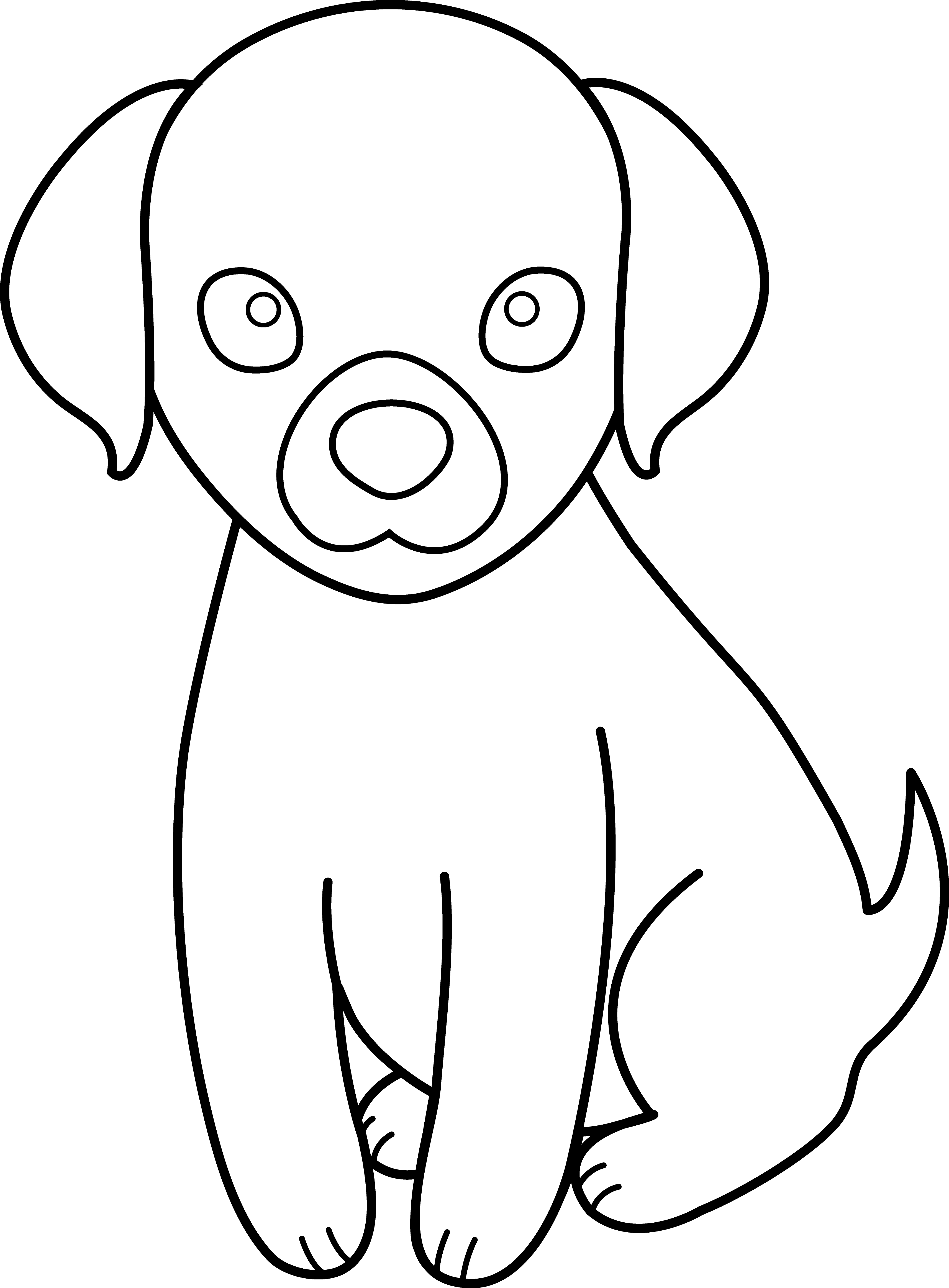 Dog - Puppy Clipart (3426x4650), Png Download