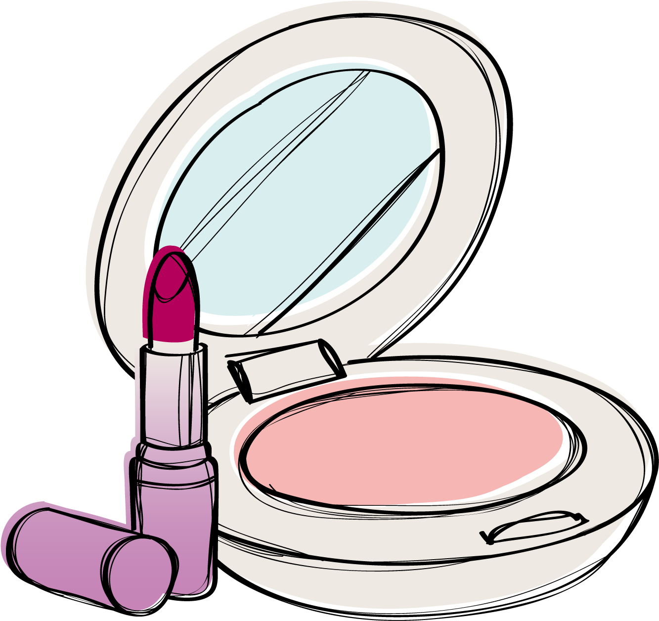 Collection Of Free Makeup Vector Foundation - Imagem De Maquiagem Em Png Clipart (1500x1501), Png Download