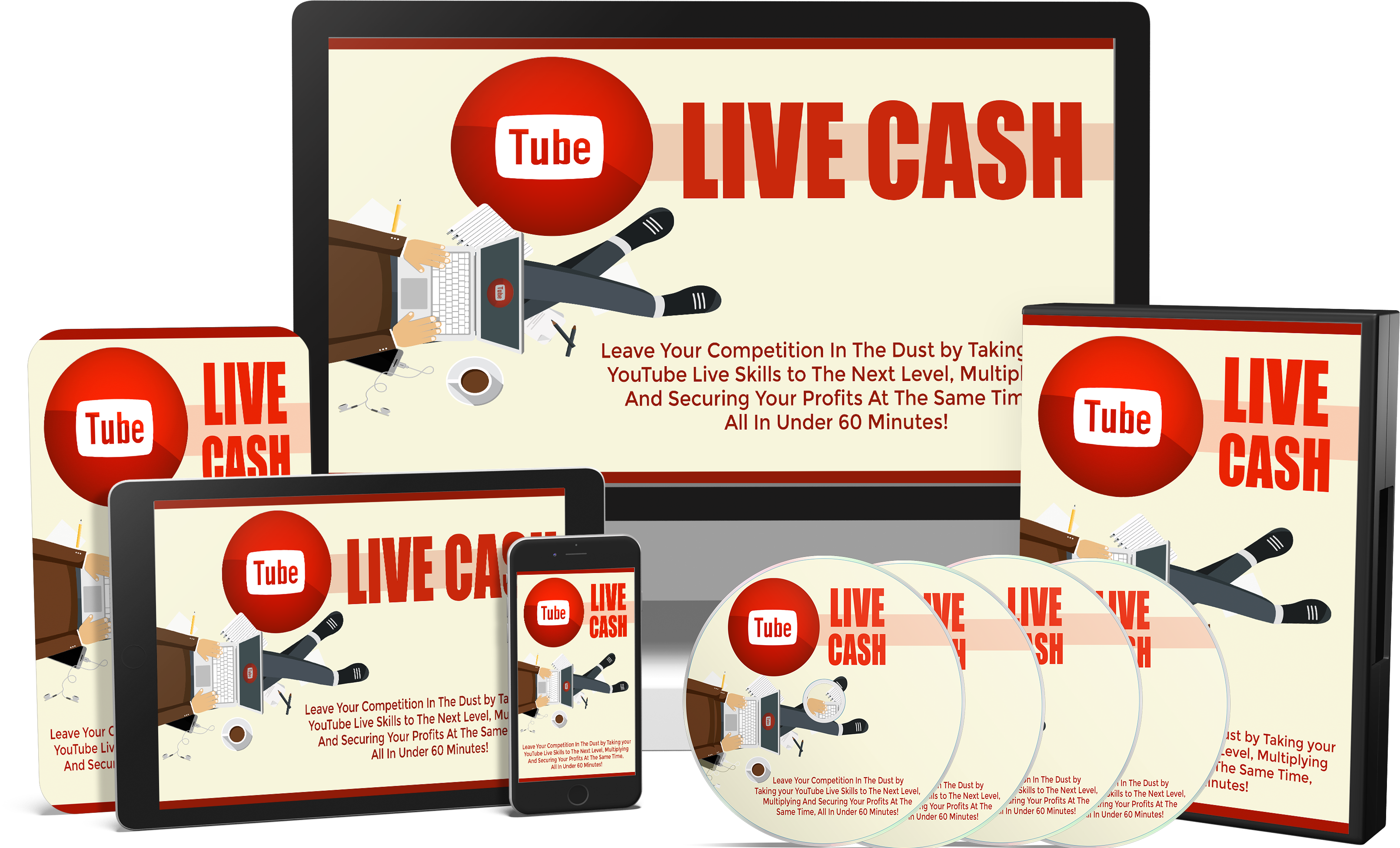 Tube Live Cash Plr Review, Bonus - Signage Clipart (3221x1952), Png Download