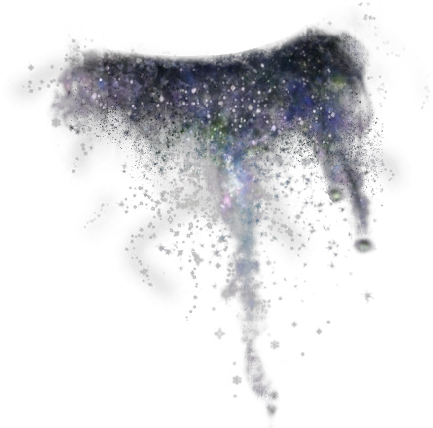 Glitter Glittertears Broken Blue Black Sticker - Sketch Clipart (887x1182), Png Download