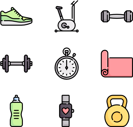 Gym Equipment - Gym Equipment Vector Png Clipart (600x564), Png Download