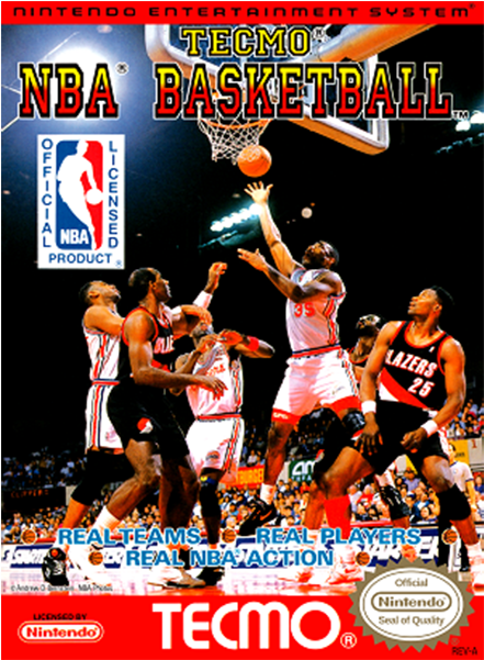Tecmo Nba Basketball - Tecmo Nba Basketball Nintendo Clipart (600x600), Png Download