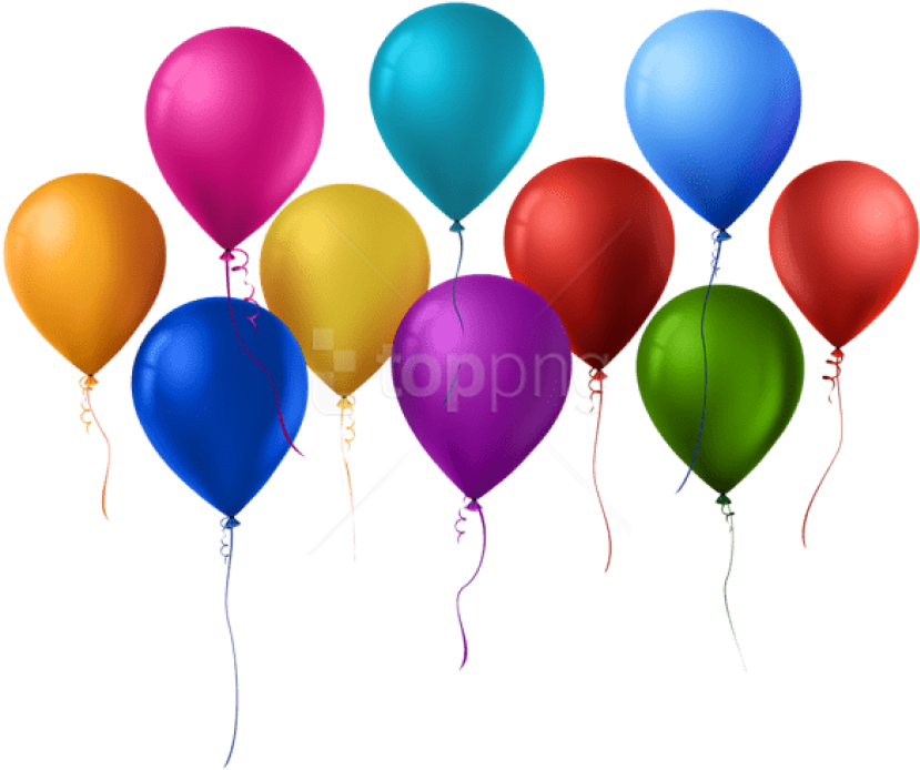 Free Png Balloons Png Images Transparent - Tanque De Helio Con Globos Clipart (850x703), Png Download