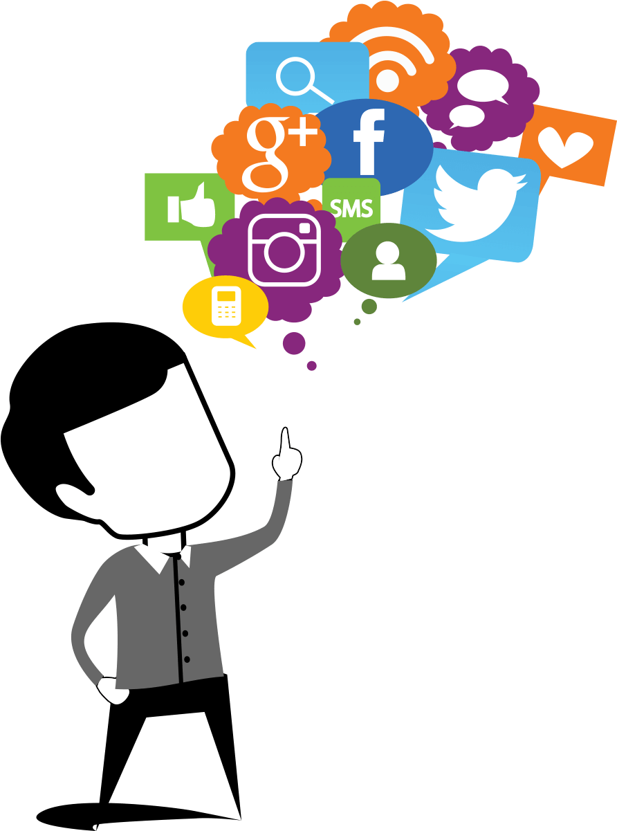 Marketing Clipart Advertising Agency - Clipart Png Social Media Transparent Png (1000x1200), Png Download