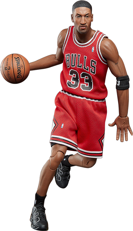 Enterbay Pippen Soldier Model 1/6 Doll Nba Basketball Clipart (434x751), Png Download