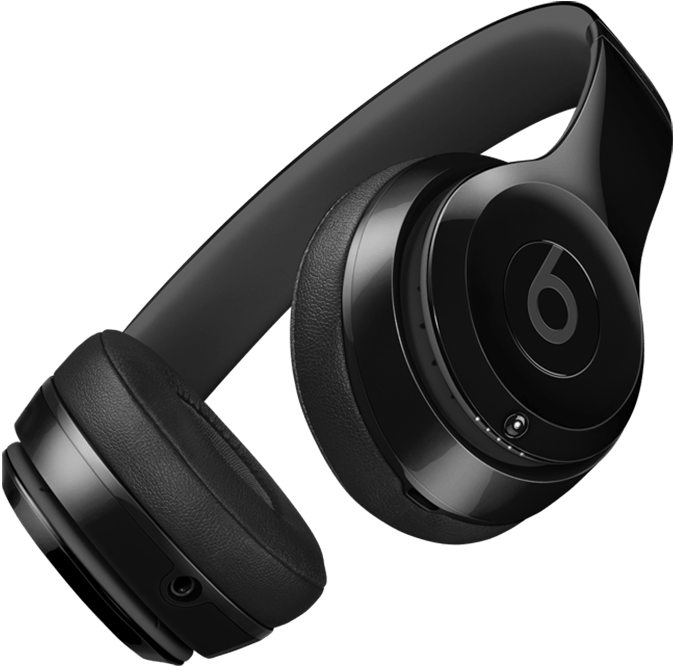 Beats Solo3 Wireless - Beats Solo3 Wireless Headphones Gloss Black Clipart (840x840), Png Download