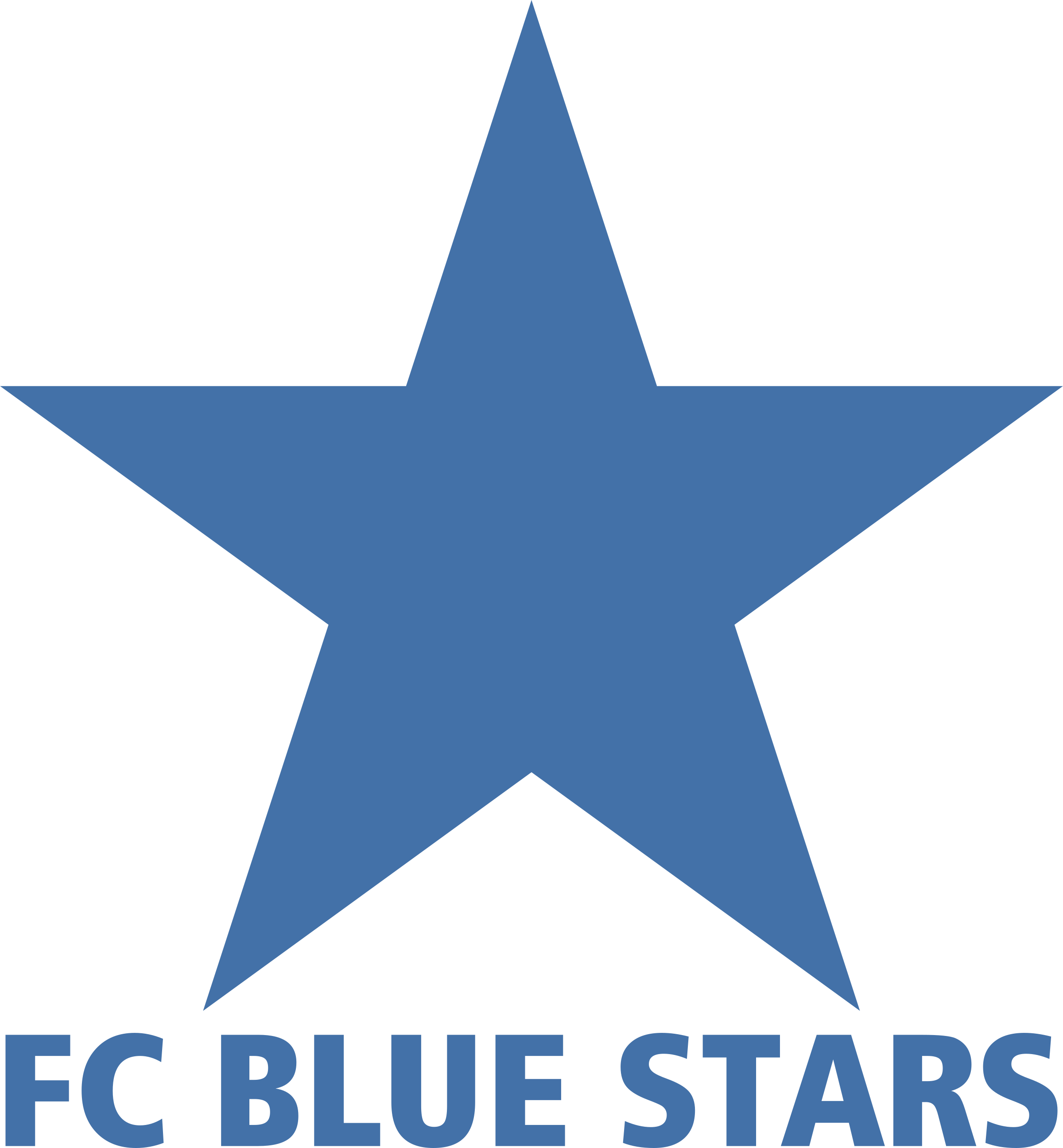 Blue Stars Zurich Logo Png Transparent - Blue Stars St Gallen Clipart (2400x2592), Png Download