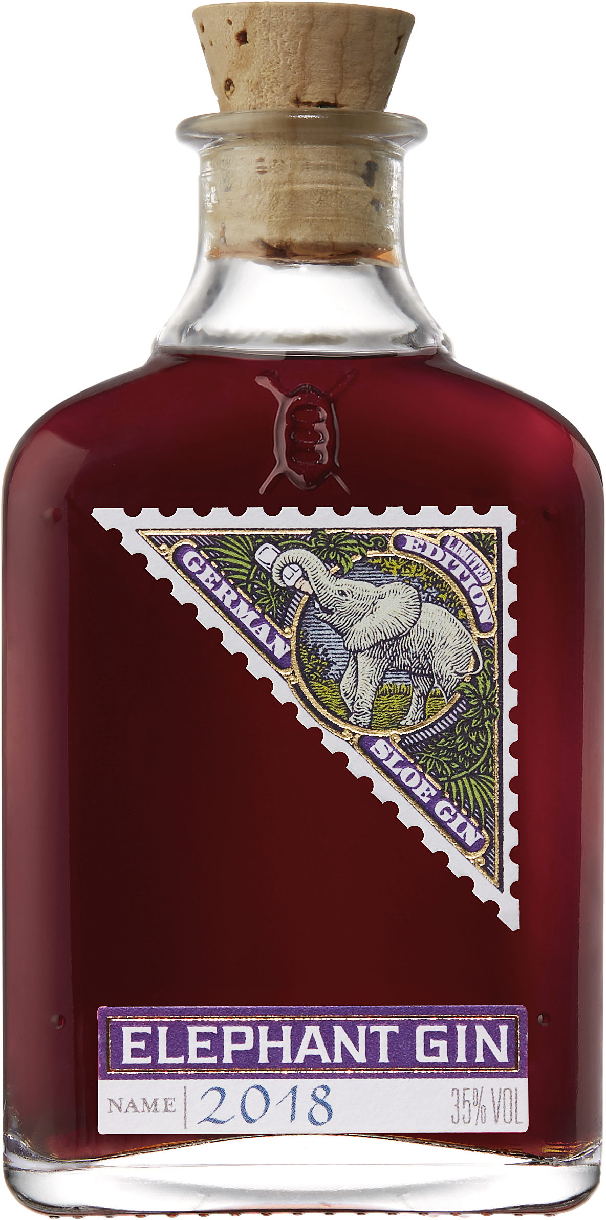 Elephant Strength Gin Miniature - Elephant Sloe Gin Clipart (2858x2858), Png Download