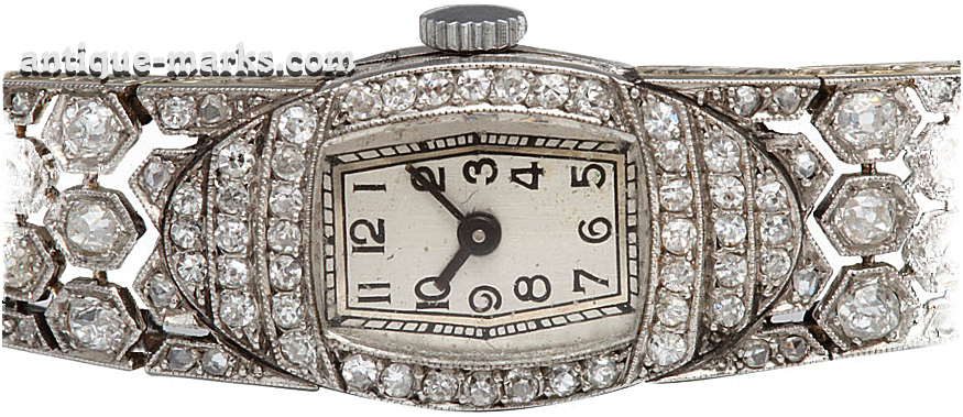 Art Deco Jewelry - Art Nouveau Jewellery Watch Clipart (875x379), Png Download