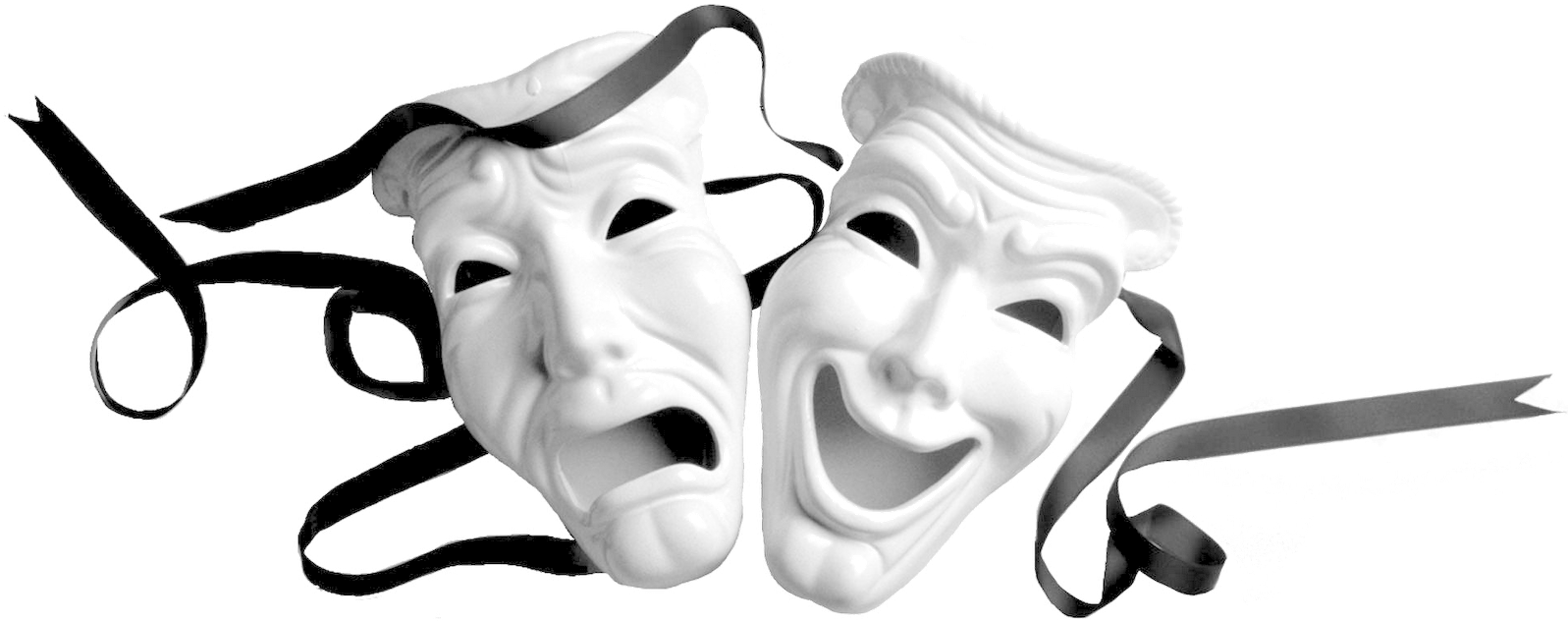 Actor Png Hd - Theatre Masks Clipart (1600x661), Png Download