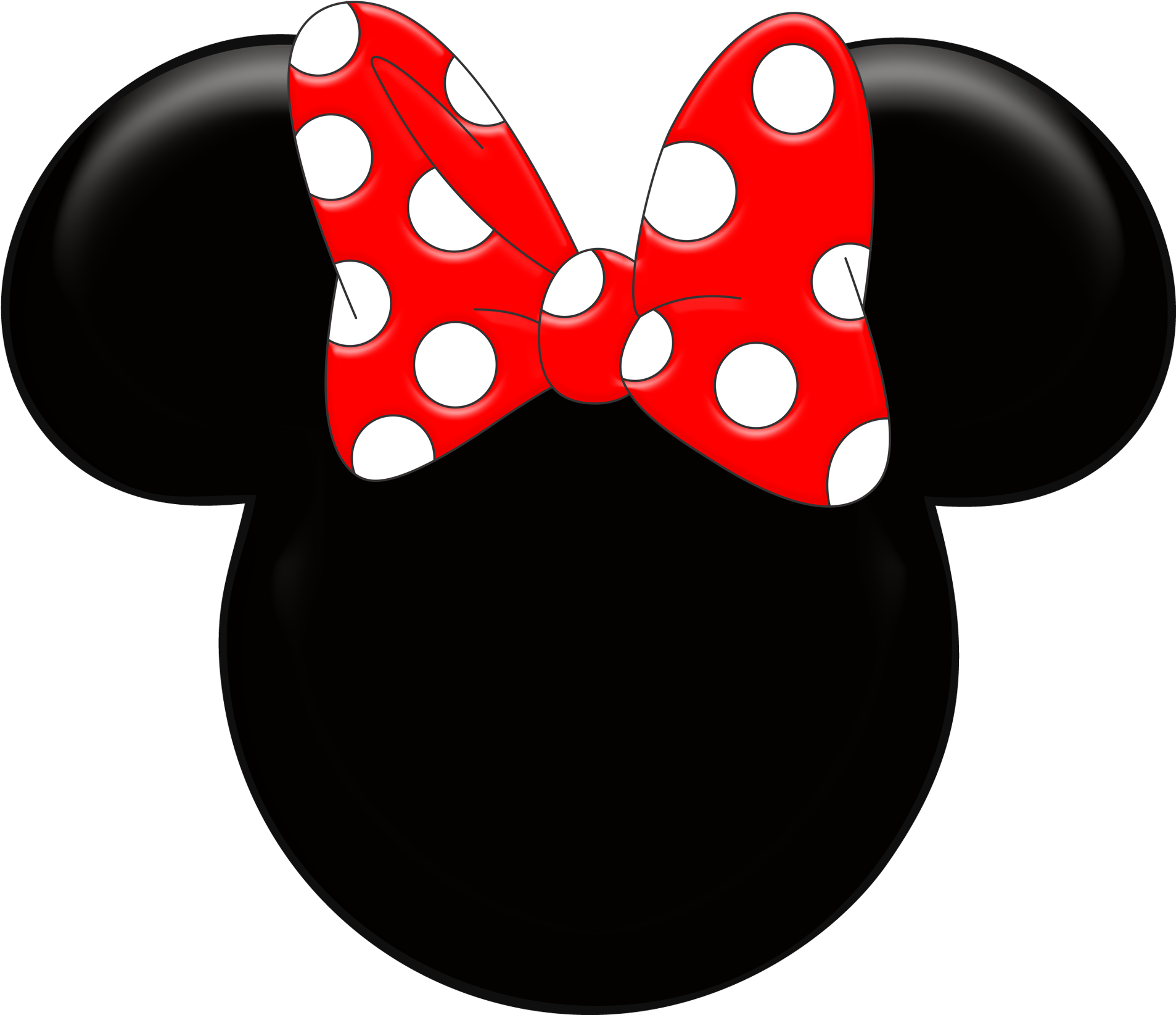 Red Minnie Mouse Wallpaper Kit Digital Minnie Mouse - Cabeça Da Minnie Vermelha Clipart (1907x1645), Png Download