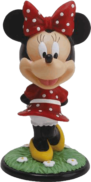 Minnie Mouse 5" Bobble Head Figurine - Minnie Mouse Bobbleheads Clipart (600x600), Png Download