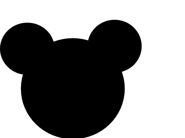 Minnie Mouse Black Clipart - Png Download (640x480), Png Download