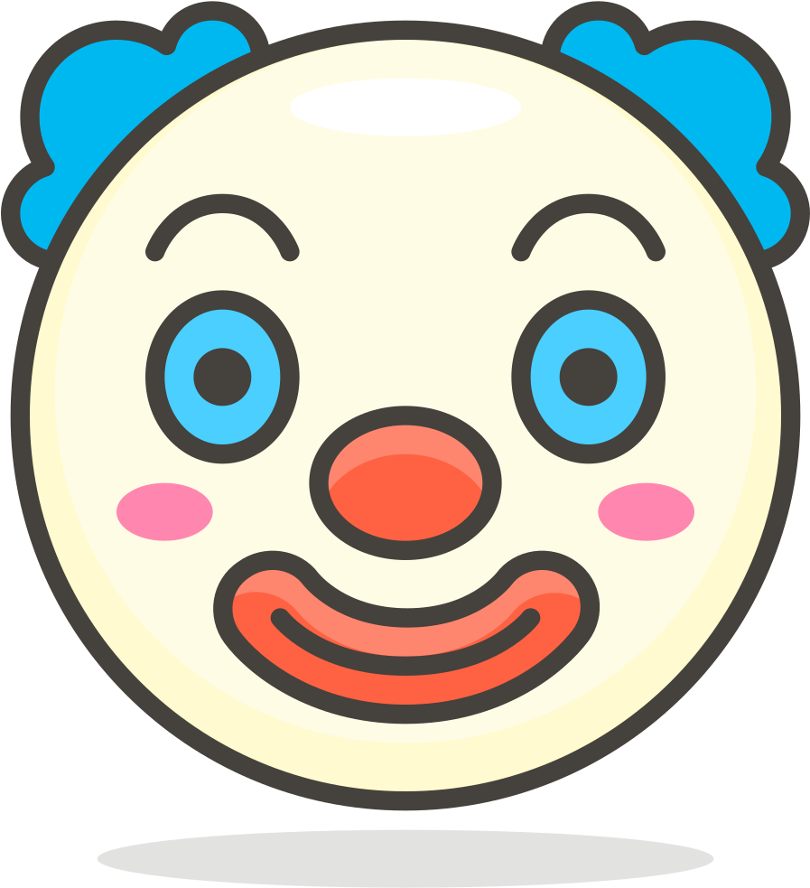 079 Clown Face - Clown Face Clipart (1024x1024), Png Download