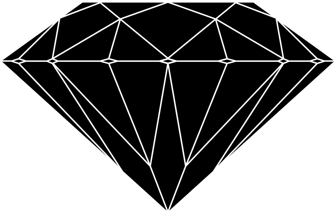 Transparent black. Блэк Даймонд. Бриллиант силуэт. Алмаз. Бриллиант черно белый.