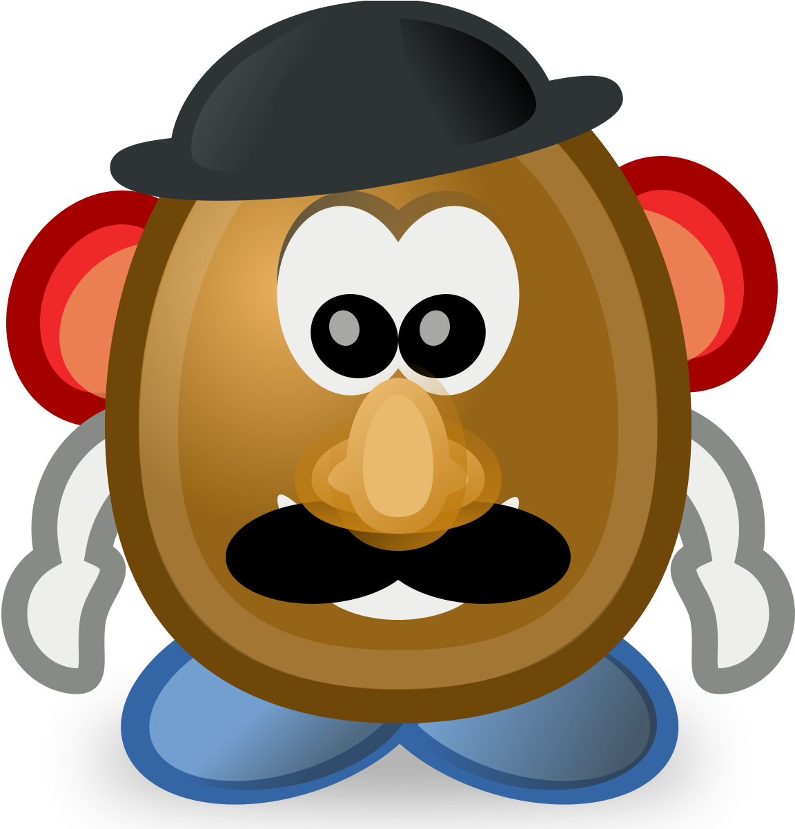 File - Mr-potato - Svg - Dibujo Señor Cara De Papa Clipart (1024x1024), Png Download