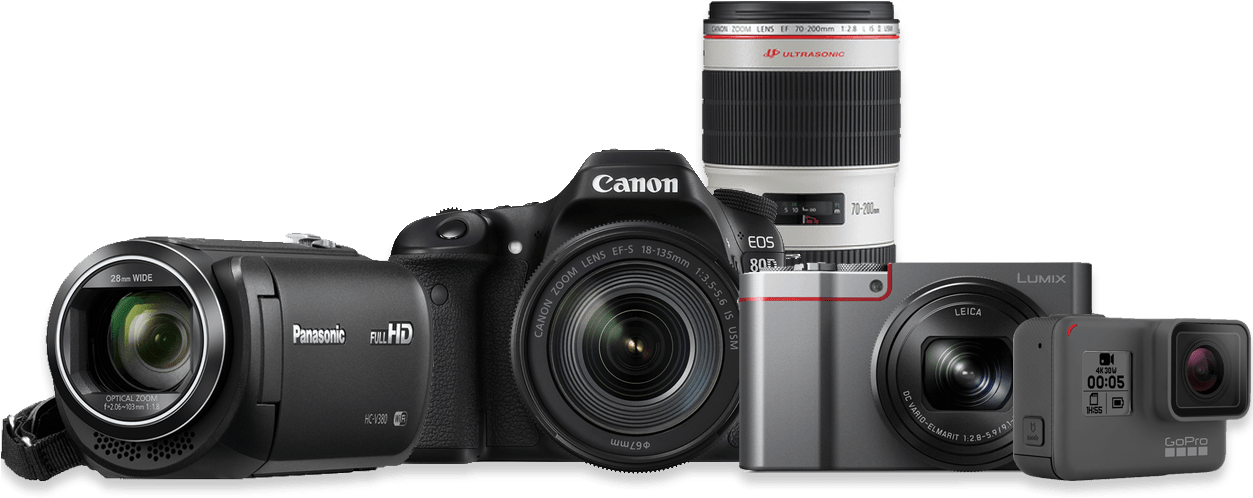 Canon Camera Png - Camera Canon Png Clipart (1252x540), Png Download