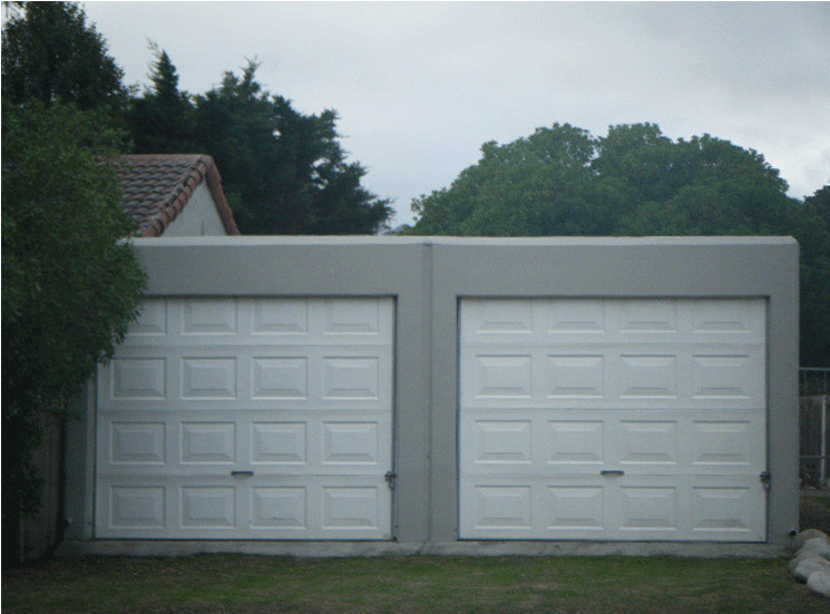 2 X Single White Cardinal Block Fibreglass Tip Up Doors - Garage Door Clipart (1100x550), Png Download