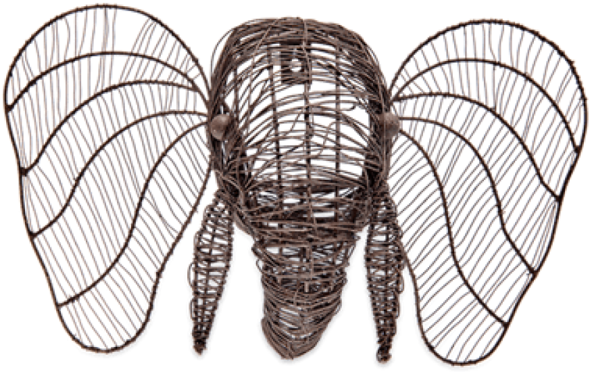 Free Png Download Nkuku Eko Wire Elephant Head Png - Illustration Clipart (851x536), Png Download