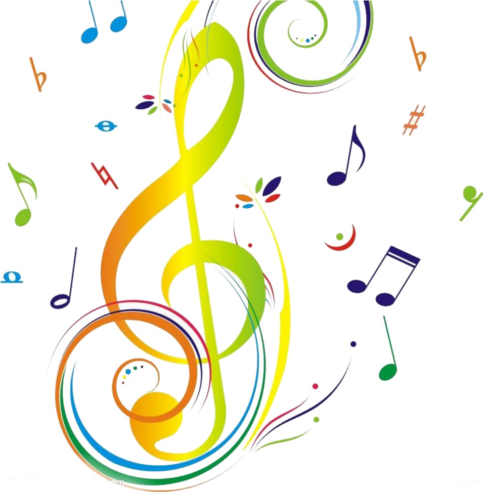 #mq #colorful #music #notes #note - Tattoo Designs For Women Rock Music Education Clipart (1024x1024), Png Download
