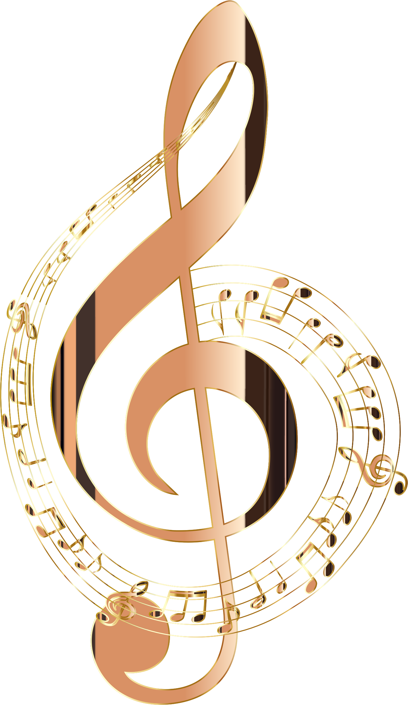 Clipart Colorful Music Notes Clipart No Background - Transparent Background Music Notes - Png Download (1356x2342), Png Download