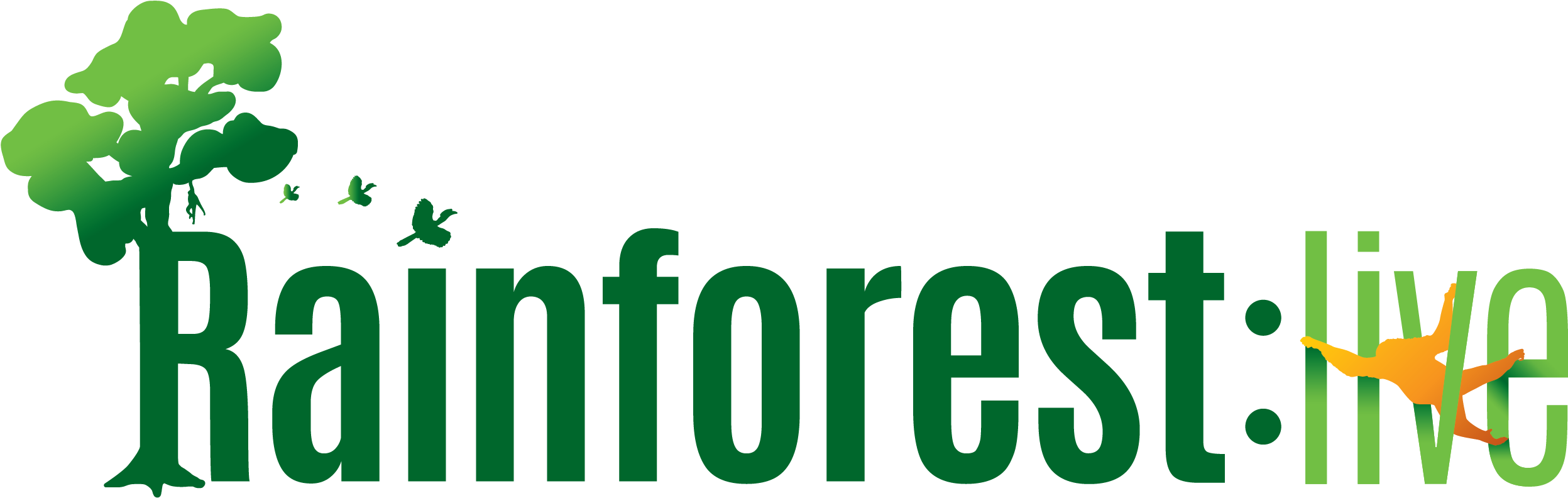 Rainforest Live 2017 Logo No Date Png - Rainforest Logo Clipart (2684x1148), Png Download
