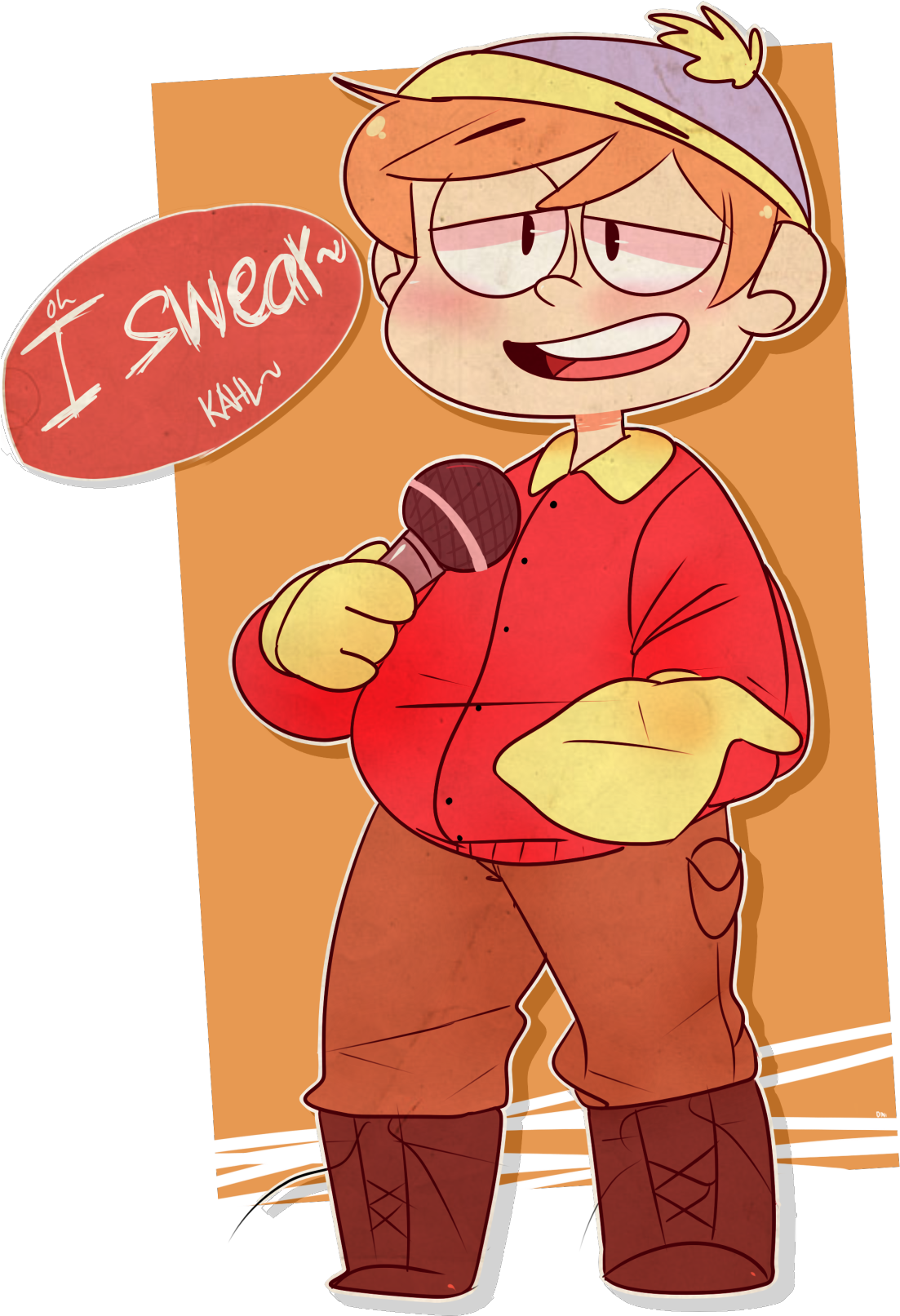 Guess Who Has Been Listening To Cartman Singing This Clipart (1103x1613), Png Download