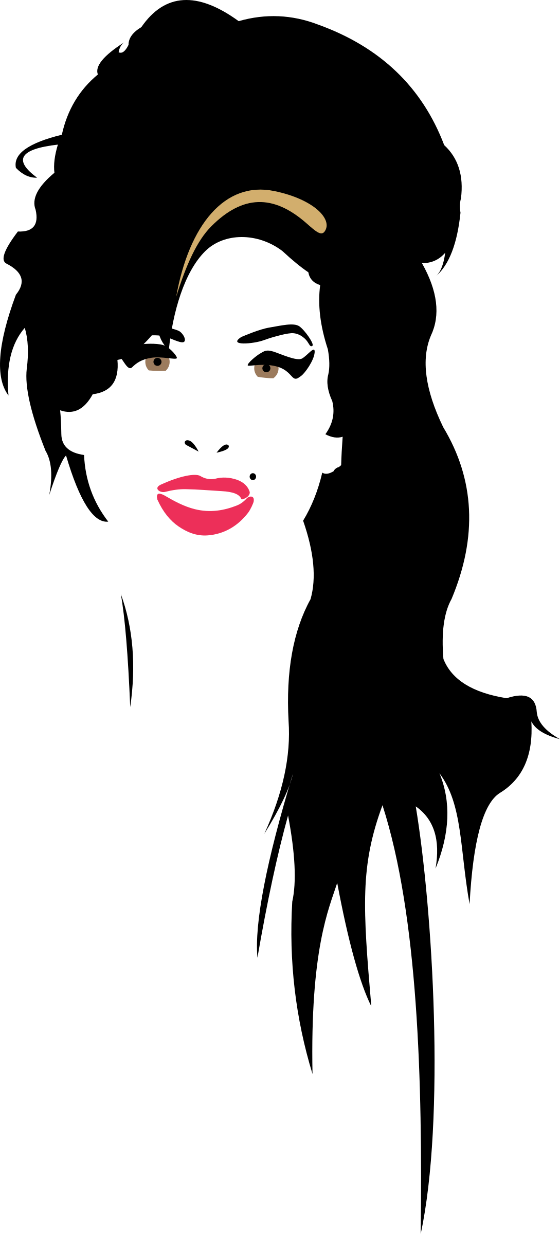 Amy Winehouse Clipart - Amy Winehouse Png Transparent Png (1089x2400), Png Download