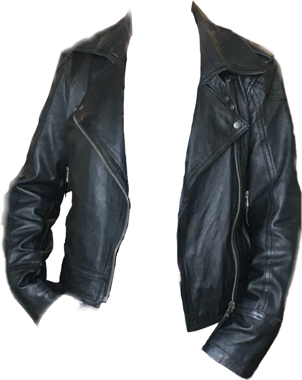 #black #leather #jacket #ftestickers #fashion #madewithpicsart - Jacket Png For Picsart Clipart (1024x1289), Png Download