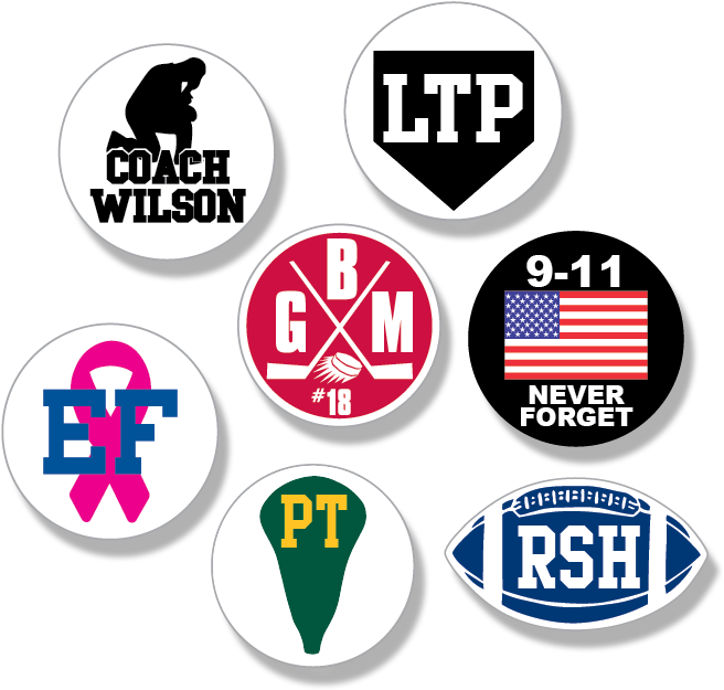 Png Download 9 11 Clipart Memoriam - Football Helmet Memorial Stickers Transparent Png (700x700), Png Download